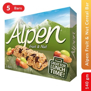 Alpen Fruit & Nut Cereal Bar, 140gm - 5 Bars